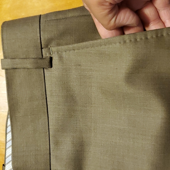 Paul Betenly Florence Vantage Super 120's Wool Men's Mid Tan Suit Pants - 38R - Picture 5 of 9